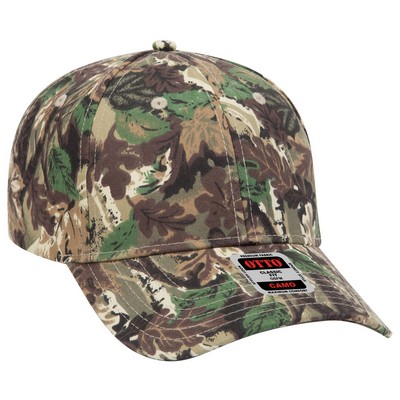 OTTO Camouflage Cotton Blend Twill 6 Panel Low Profile Baseball Cap
