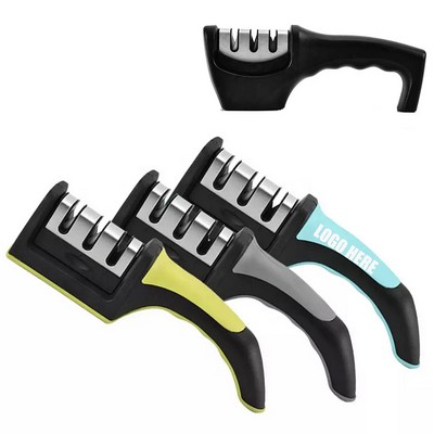 3-Stage Manual Sharpener for Straight and Serrated Knives